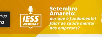 Webinar “Setembro Amarelo: por que é fundamentar falar de saúde mental